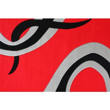 Geo Modern Red Rectangular Rug M 150