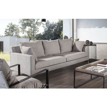 Gilmore Grey Fabric Large Sofa