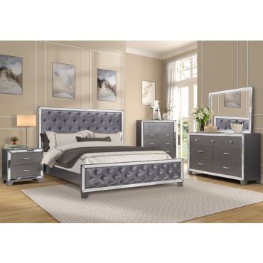 Giulia Grey Finish Bedroom Furniture