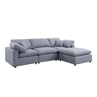 Giza Grey Linen Modular Sectional Set