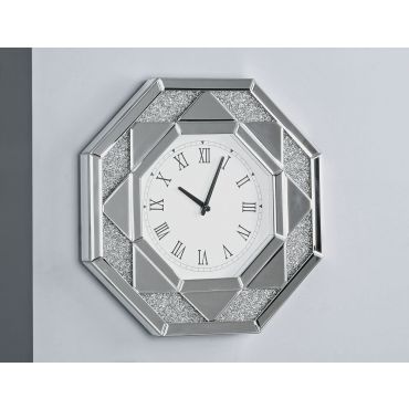 Glimmer Mirrored Wall Clock