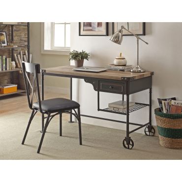 Glora Industrial Style Writing Desk