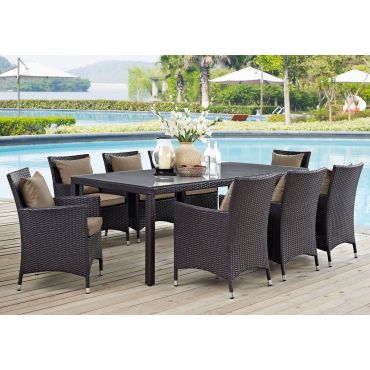 Gomer 9-Piece Outdoor Dining Table Set