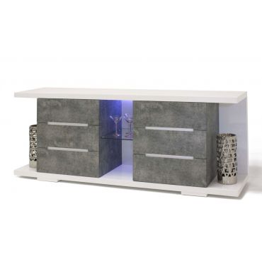 Grafton Concrete Look Buffet With LED Light