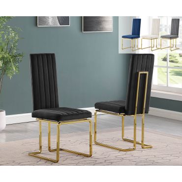 Granby Slim Back Black Dining Chairs