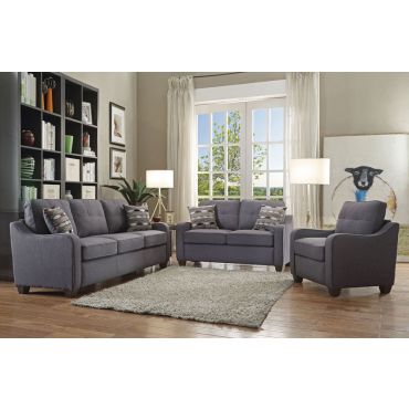 Gregory Casual Sofa Gray Linen