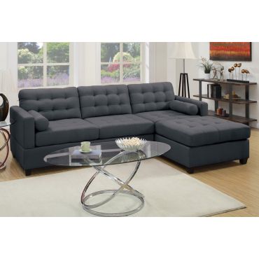 Miley Linen Fabric Sectional Sofa,Miley Sectional in Opposite Side