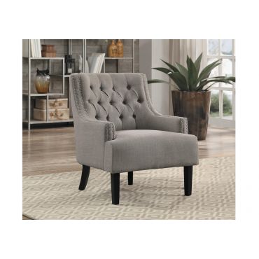 Hartland Accent Chair Grey Linen