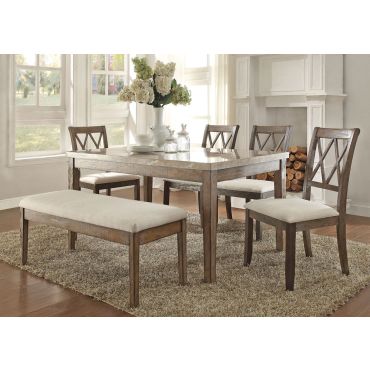 Harve Marble Top Dining Room Set
