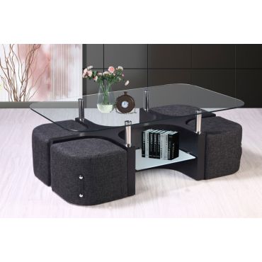 Hayes Coffee Table With Stools