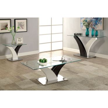 Helix Grey White Modern Coffee Table