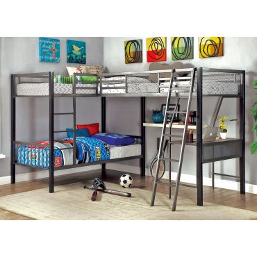 Herman Triple Twin Corner Bunk Bed