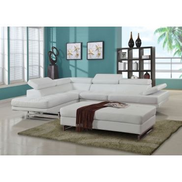 Hester Modern Sectional Adjustable Headrests