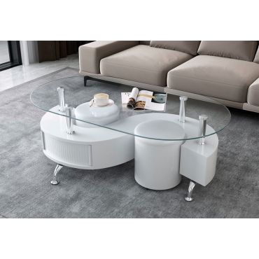 Hexter Coffee Table With Two Stools