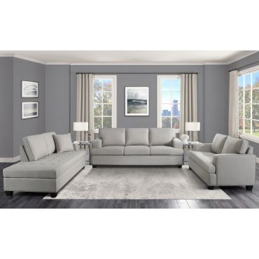 Houston Khaki Linen Sofa Collection