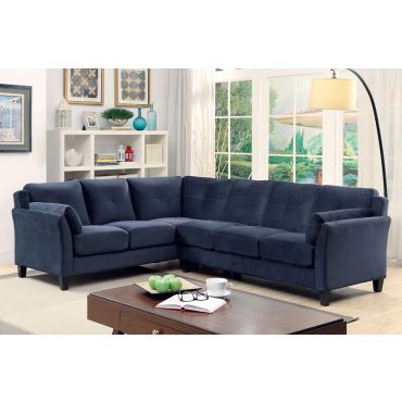 Howard Navy Flannelette Sectional