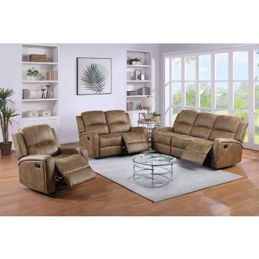 Hoyt Chestnut Recliner Sofa Set