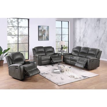 Hoyt Grey Recliner Sofa