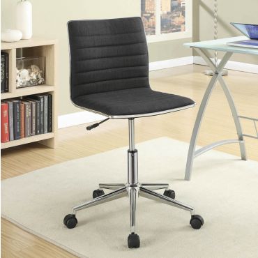 Hudson Black Fabric Office Chair