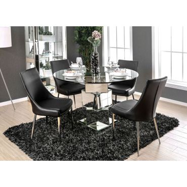 Ikon Mirrored Round Dining Table