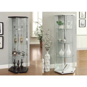 Indigo Modern Glass Curio