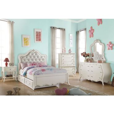 Ira Youth Bedroom Collection Pearl White