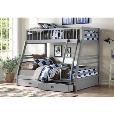 Dakota Grey Twin Over Full Bunkbed, Dakota Twin Over Full Bunk Bed