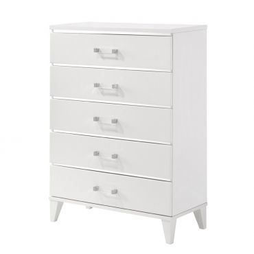 Jasper White Lacquer Finish Chest