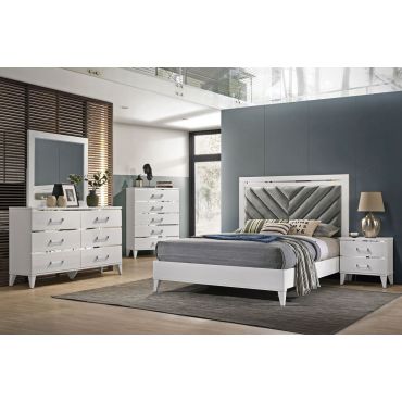 Jasper White Finish Bedroom Collection