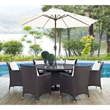 Jaxon Outdoor 7-Piece Dining Table Set