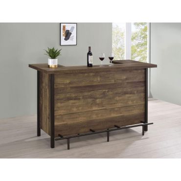 Jayla Rustic Oak Finish Bar Table