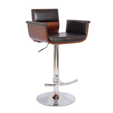 Jeff Bar Stool With Wood Trim