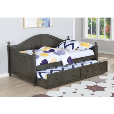 Jenna Grey Daybed Set With Trundle