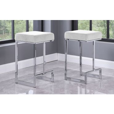 Jeny Modern Bar Stool Chrome Frame