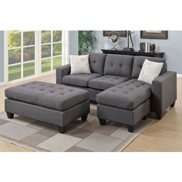 Jordan Fabric Sectional Sofa Set