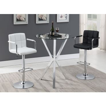 Joy Modern Glass Top Bar Table