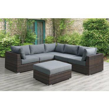 Julie Grey 6 Piece Modular Outdoor Sectional 