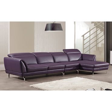 Modern Italian Leather Sectional Set Justian