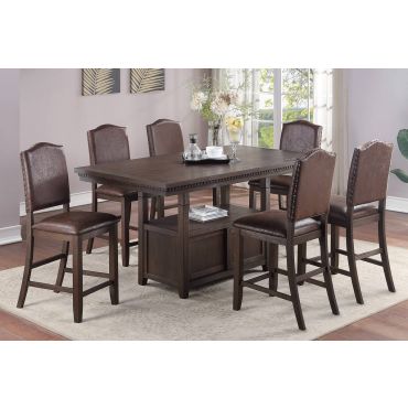 Justin 7-Piece Counter Height Table Set