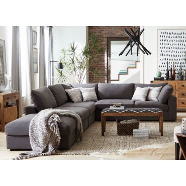 Kadence Modular Sectional Grey Linen