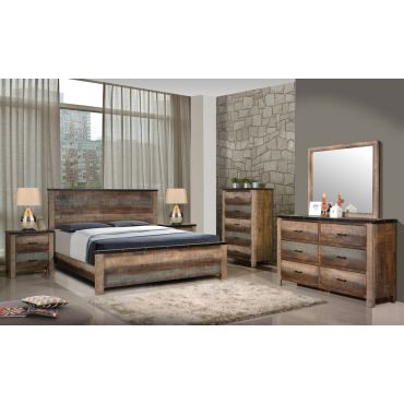 Kalen Rustic Wood Bedroom Furniture