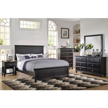 Karina Black Finish Bed