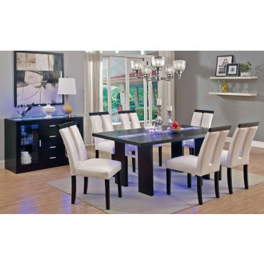 Kenneth LED Light Dining Table Set