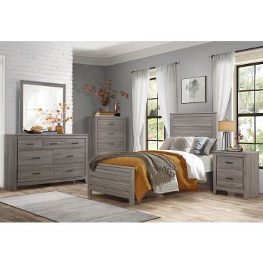 Kern Youth Bed Gray Finish