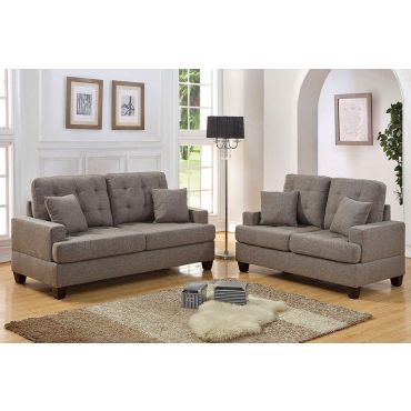 Kesson Coffee Brown Sofa Set