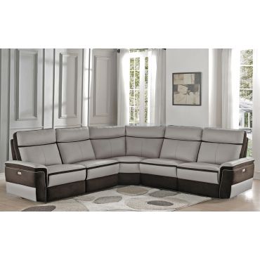 Kevin Top Grain Leather Power Recliner Sectional