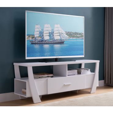 Lander White Finish TV Stand