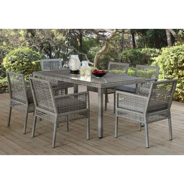 Lark 7-Piece Outdoor Table Set