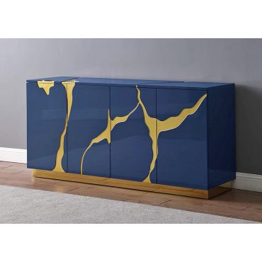 Lava Navy & Gold Sideboard