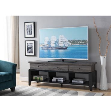 Lena Black Finish TV Stand,Lena TV Stand Drawer